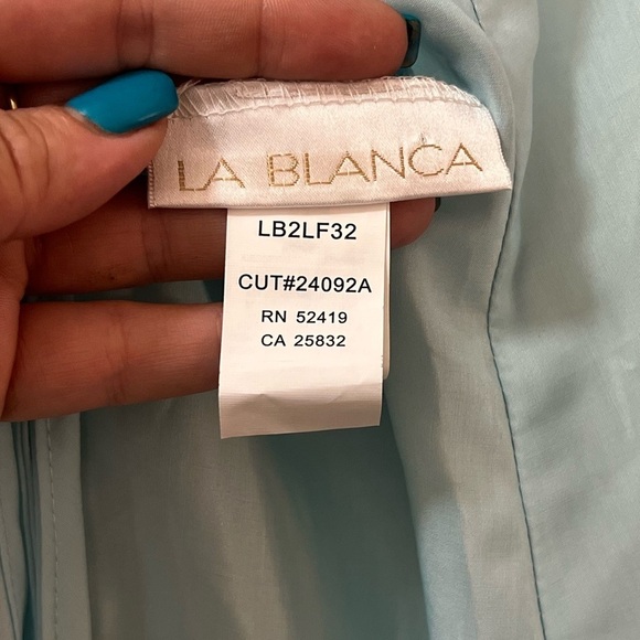 ⚪️ la Blanca blue ombré summer cover up size medium - Picture 4 of 8